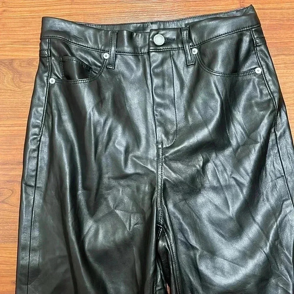 Blank NYC Need You Tonight - Leather Five-Pocket High-Rise Pants size 27 - Picture 7 of 14